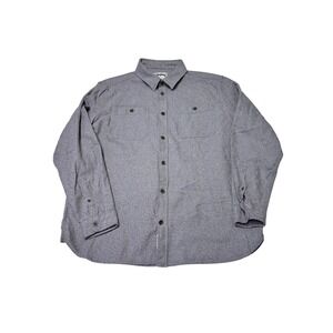 The‎ Stronghold Mens XL Gray Long Sleeve Button Down Shirt Regular Fit Cotton